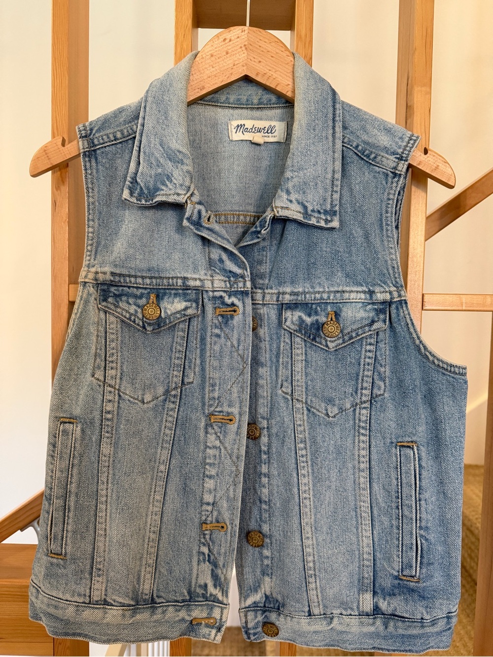 Madewell Jean Vest - M